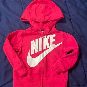 Pink Nike jacket size 9 months. Like new.